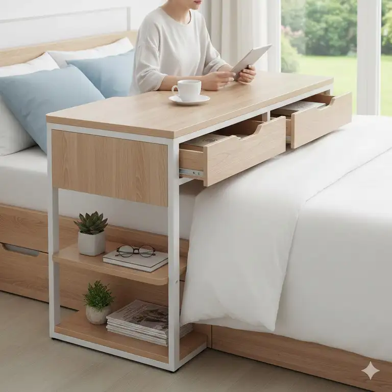 7 Best Adjustable Overbed Table With Storage Options for 2026 Comfort